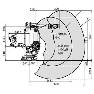 发那科 M-900iB/400L机器人耐高温防护服 发那科 M-900iB/400L机器人耐高温防护服
