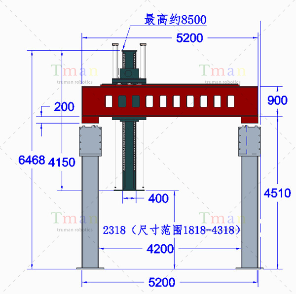 双梁装配桁架机械手