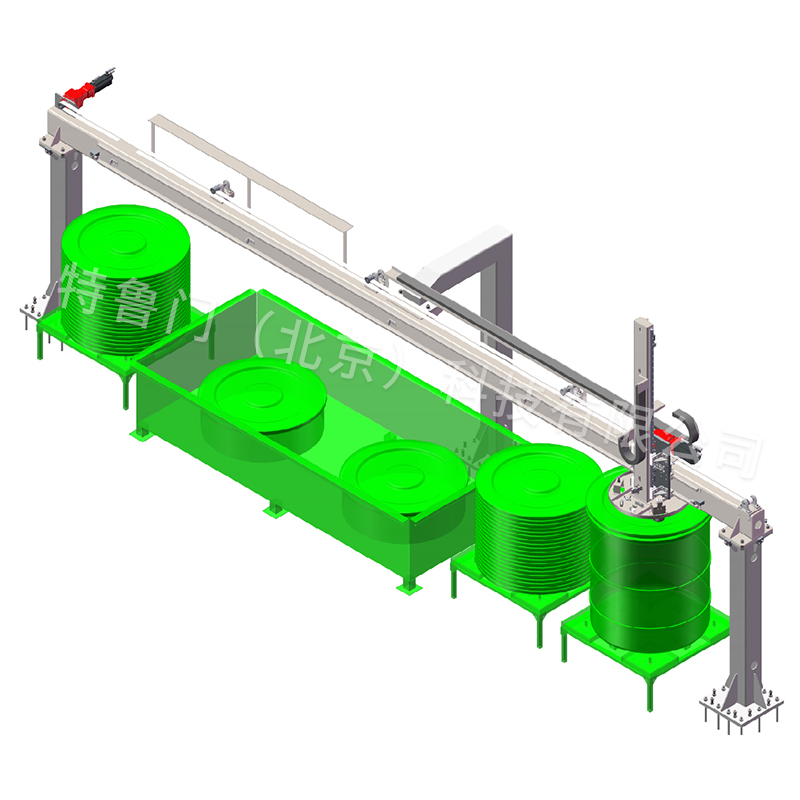 桶盖清洗桁架机械手