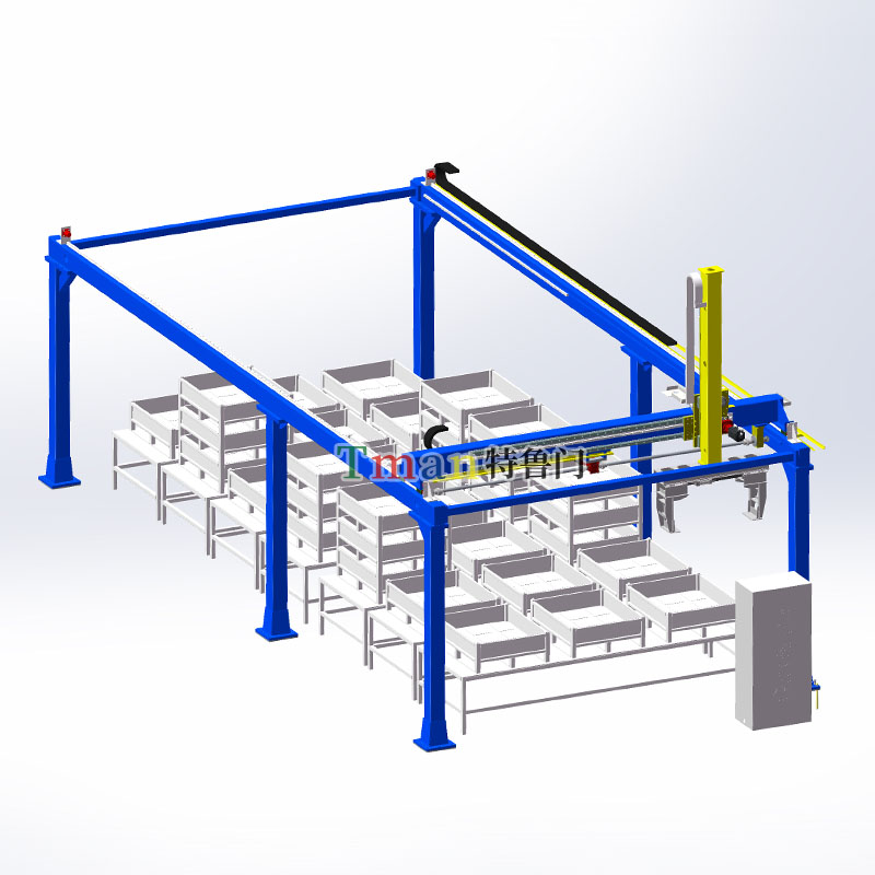 料框搬运码垛桁架机械手